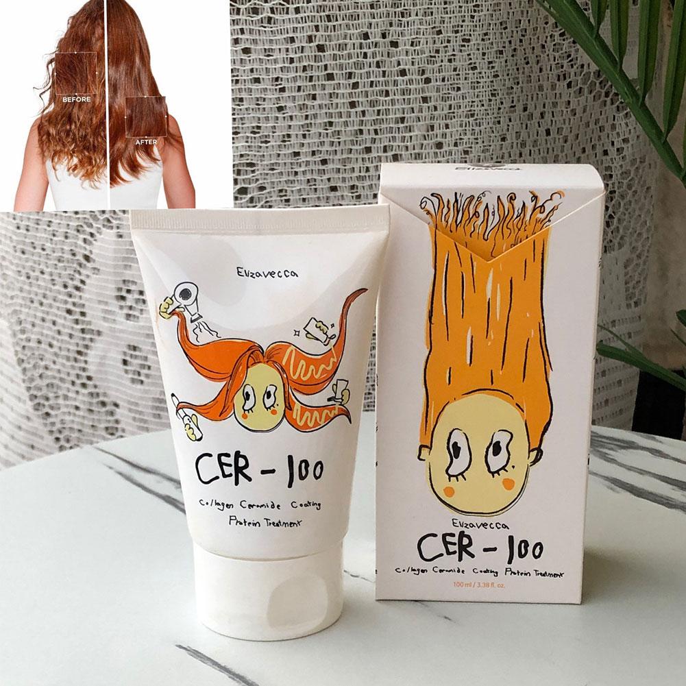 Hair Care Korean Products - Cer-100 コラーゲンヘアマスク 栄養を与えて滑らかな輝きを実現＆乾燥・ダメージヘアを修復 韓国オリジナル 柔らかさを向上させるコンディショナー