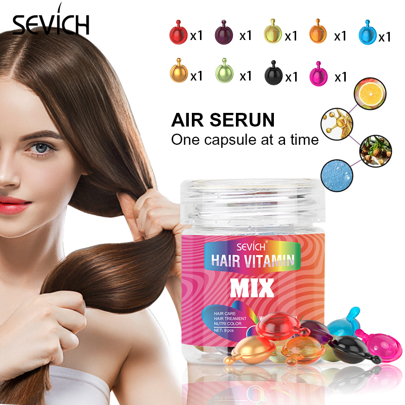 Hair Care Korean Products - Sevich 髪ビタミンカプセルケラチンオイル修復ダメージ毛抗脱毛モロッコオイルスムージングヘアエッセンスミックスヘアカプセル
