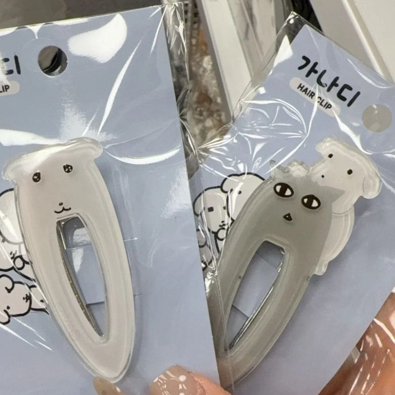 Hair Care Korean Products - かわいいガナディ子犬韓国インヘアデコレーションクリッププリンセス前髪クリップ甘いクールな犬の個性帽子学生女の子ギフト