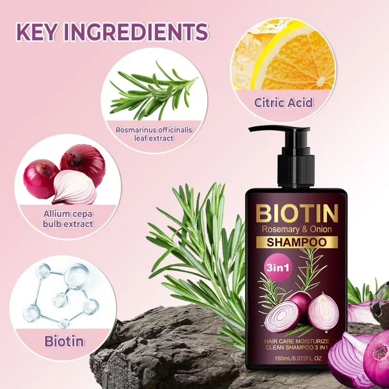 150ml ビオチン配合 ローズマリー＆オニオンシャンプー  - Hair Care Natural Ingredients のレビューと価格