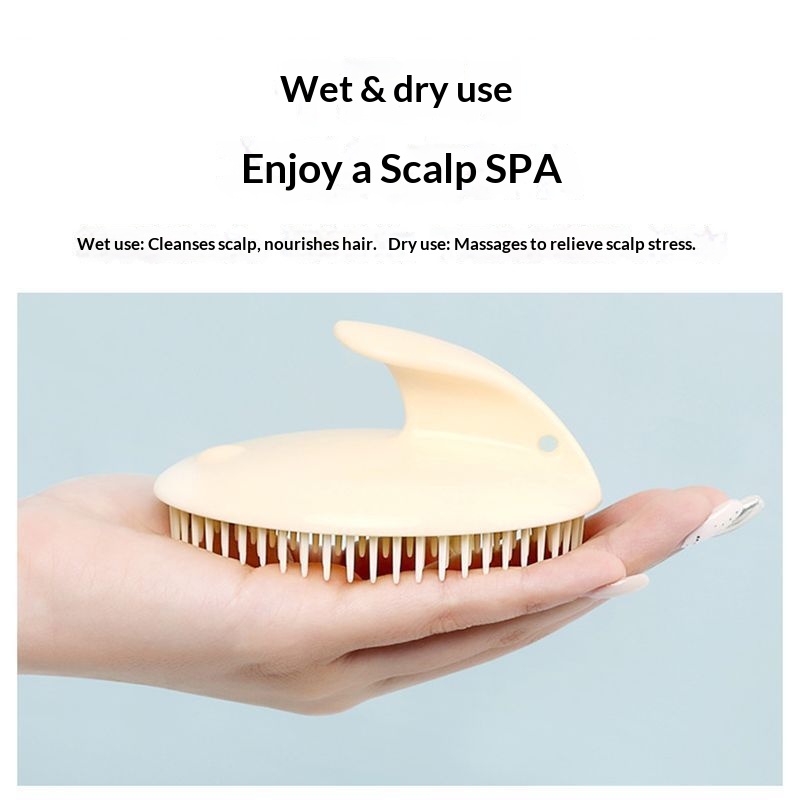 頭皮マッサージシャンプーブラシ、乾湿両用、柔らかい毛のヘアウ - Hair Care Products のレビューと価格