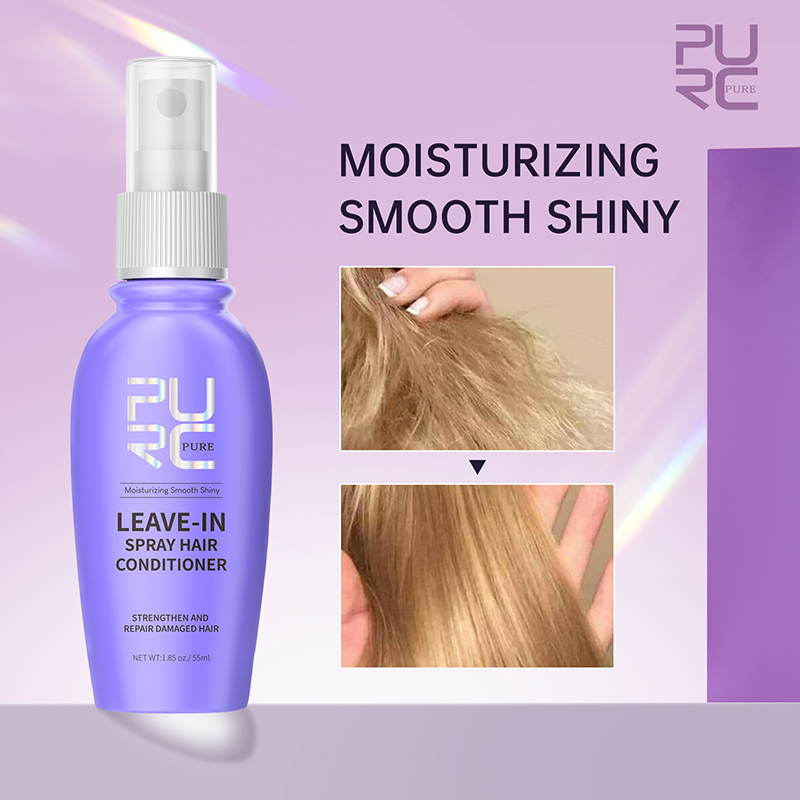 PURC-髪用スプレー,ココナッツオイル,傷んだ縮れ,滑らか - Hair Care Organic のレビューと価格