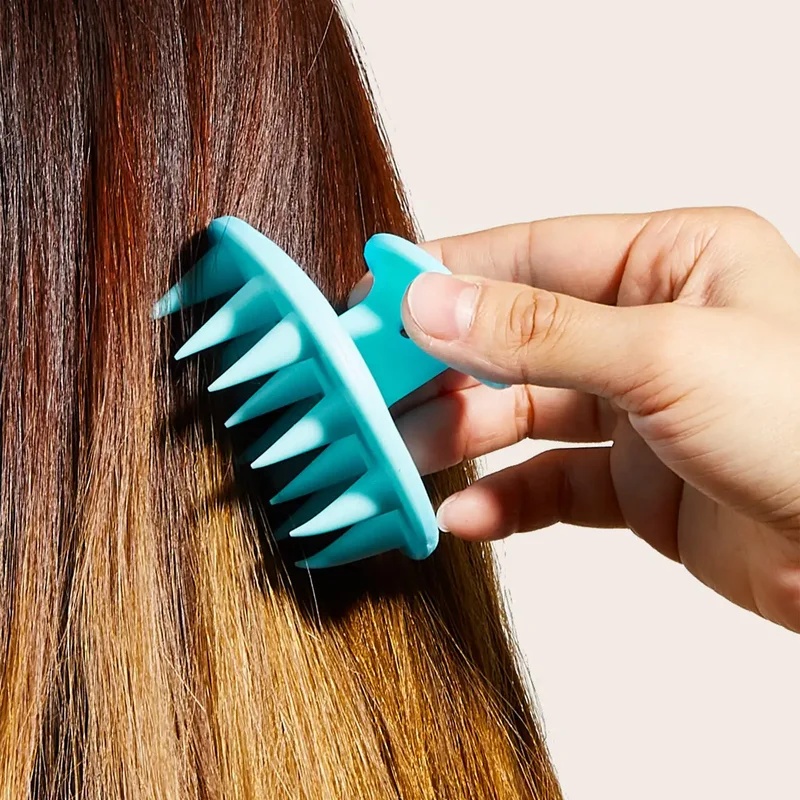 1個入りポータブルシリコンヘッドマッサージブラシ、頭皮と髪の - Hair Care Products のレビューと価格