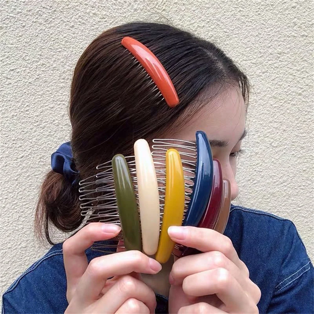 女性のためのヴィンテージバナナコームクリップ,モノクロ,ヘア - Hair Care Korean Products のレビューと価格