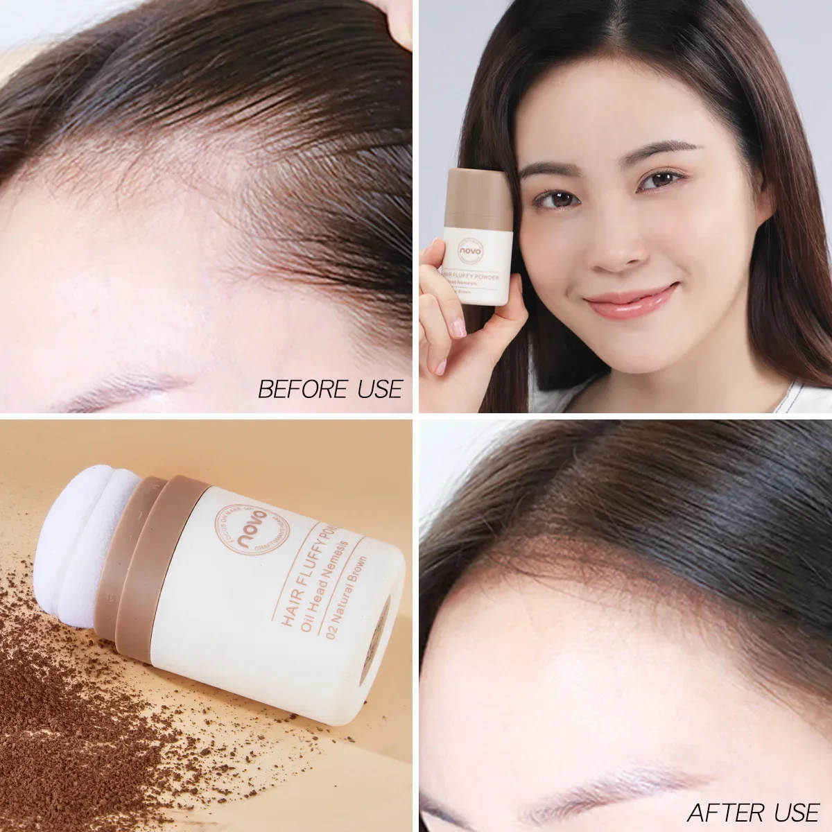 ノボ ヘア プルフィー パウダー - オイル コントロール  - Hair Care Products のレビューと価格
