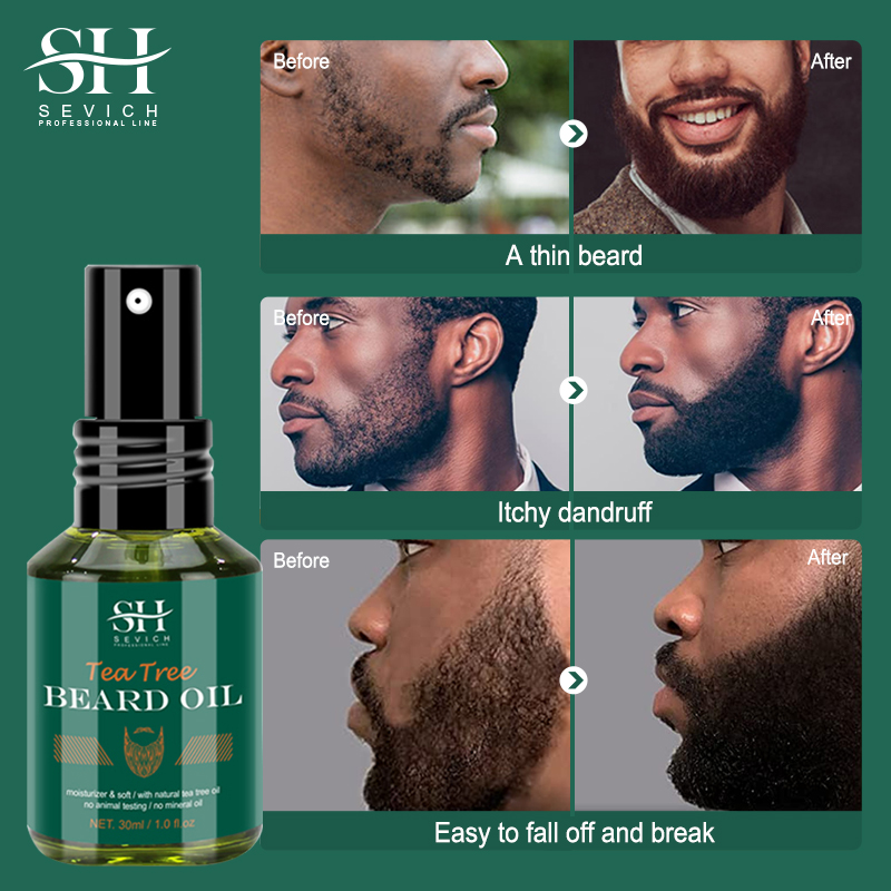 ティーツリーひげオイルセット男性のための天然純粋な植物エキス - Hair Care Organic のレビューと価格