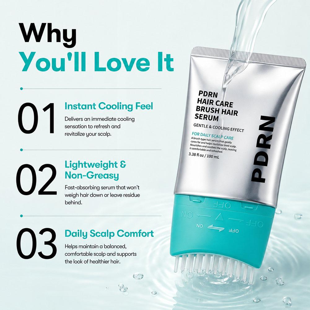 PDRNヘアケアブラシ ヘアセラム ヘアルート強化エッセンス - Hair Care Korean Products のレビューと価格